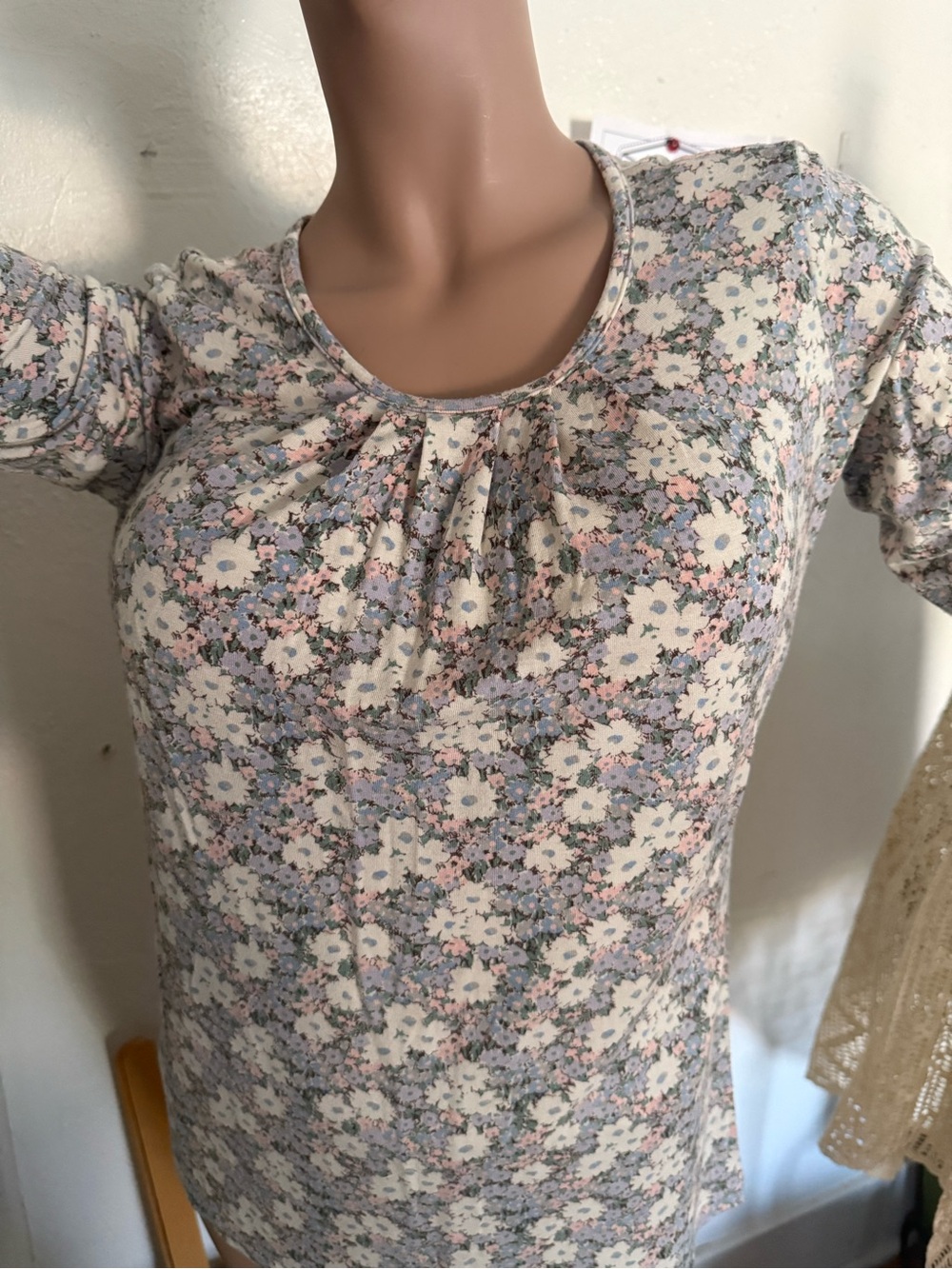 Vintage Pendleton Floral Scoop Neck Top